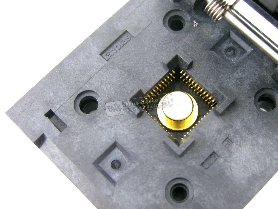 QFN-48(56)BT-0.5-01 QFN48 MLP48 MLF48 Enplas QFN 7x7 mm 0.5Pitch IC Test Burn-In Socket with Ground Pin