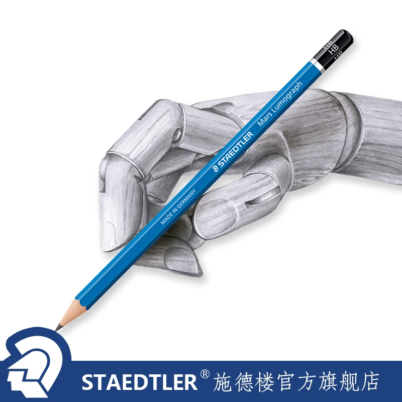 

1 pc Blue Barrel Staedtler Mars Lumograph Drawing and Sketching Pencils 24 Different Degrees Available