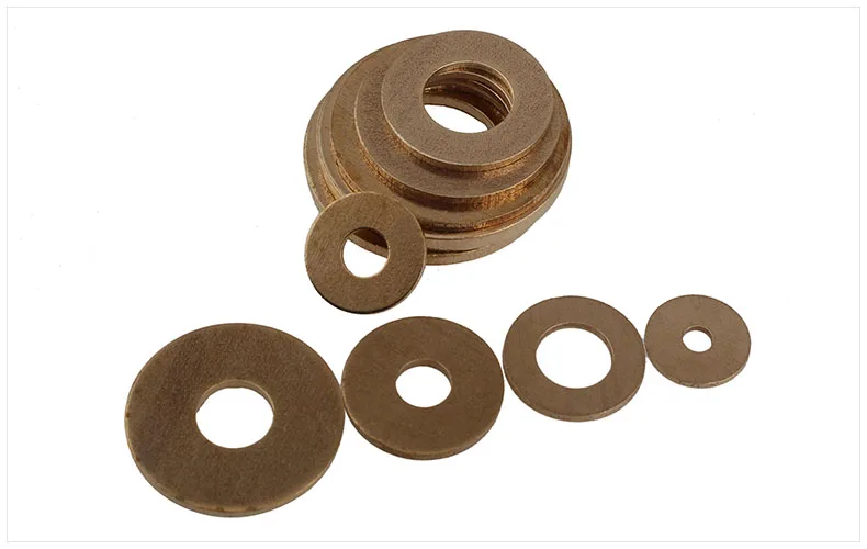 25pcs/Lot Brass Flat Washers Hardware Gasket with Size M5x12x0.8in