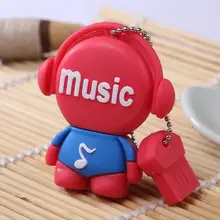 100pcs/lot music people USB2.0 U disk 4GB 8GB 16GB 32GB USB flash drvie Memory Stick Pen Drive disk on key usb drive ad gift usb