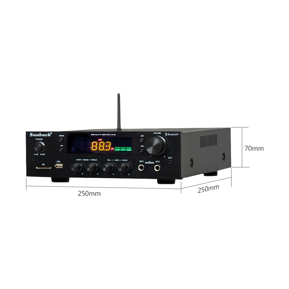 SUNBUCK 150 Вт + HiFi беспроводной Bluetooth цифровой стерео усилитель караоке домашний