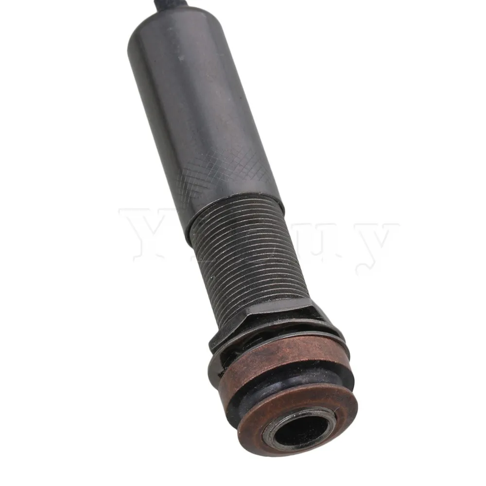 Yibuy 55mm Length Cable Plastic & Metal Black A-TUR Microphone Equalizer Piezo Pickup Adjustment for Acoustic Guitar Yibuy 55mm Length Cable Plastic & Metal Black A-TUR Microphone Equalizer Piezo Pickup Adjustment for Acoustic Guitar