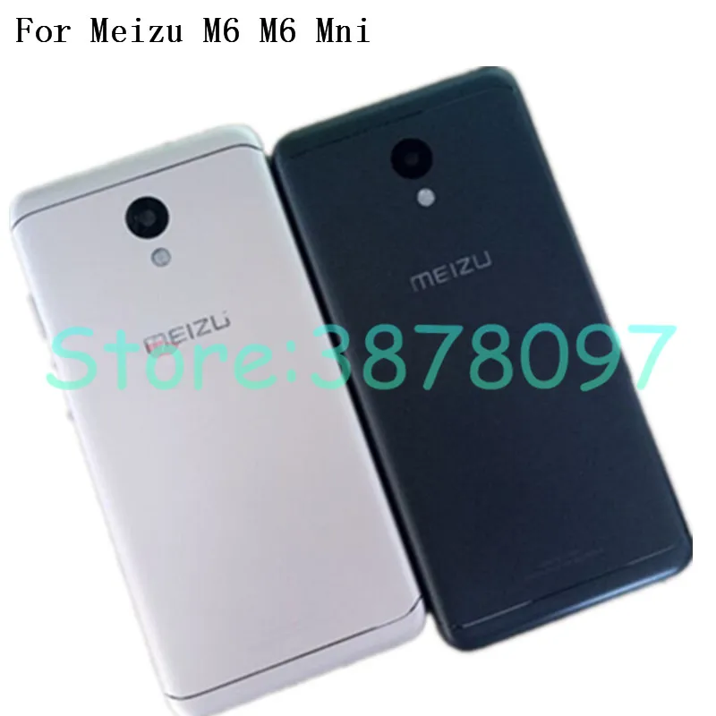 Новинка 5,2 дюйма для Meizu M6 m6 mini M711H M711Q Металлическая задняя крышка для аккумулятора запасные части чехол+ кнопки объектив камеры+ боковые клавиши