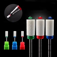 HOT Flame Ceramic Nail Drill Bit For electric manicure machine accessories Nail Art Tools Electric Manicure Cutter Nail Files