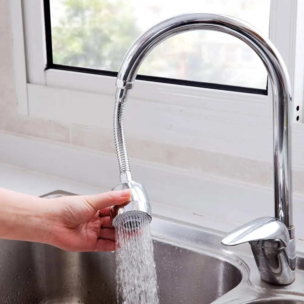 Stainless Steel Kitchen Adjustable Faucet Extender Flexible Sink Sprayer Water Filter Shower Tip | Дом и сад