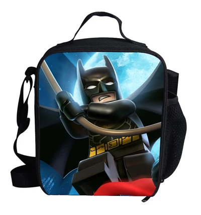 Милая мини-сумка для ланча для мальчиков, Детская термо-сумка с Бэтменом для ланча, мультяшная сумка, персонализированные детские сумки для еды, От 1 до 6 лет - Цвет: MEL116