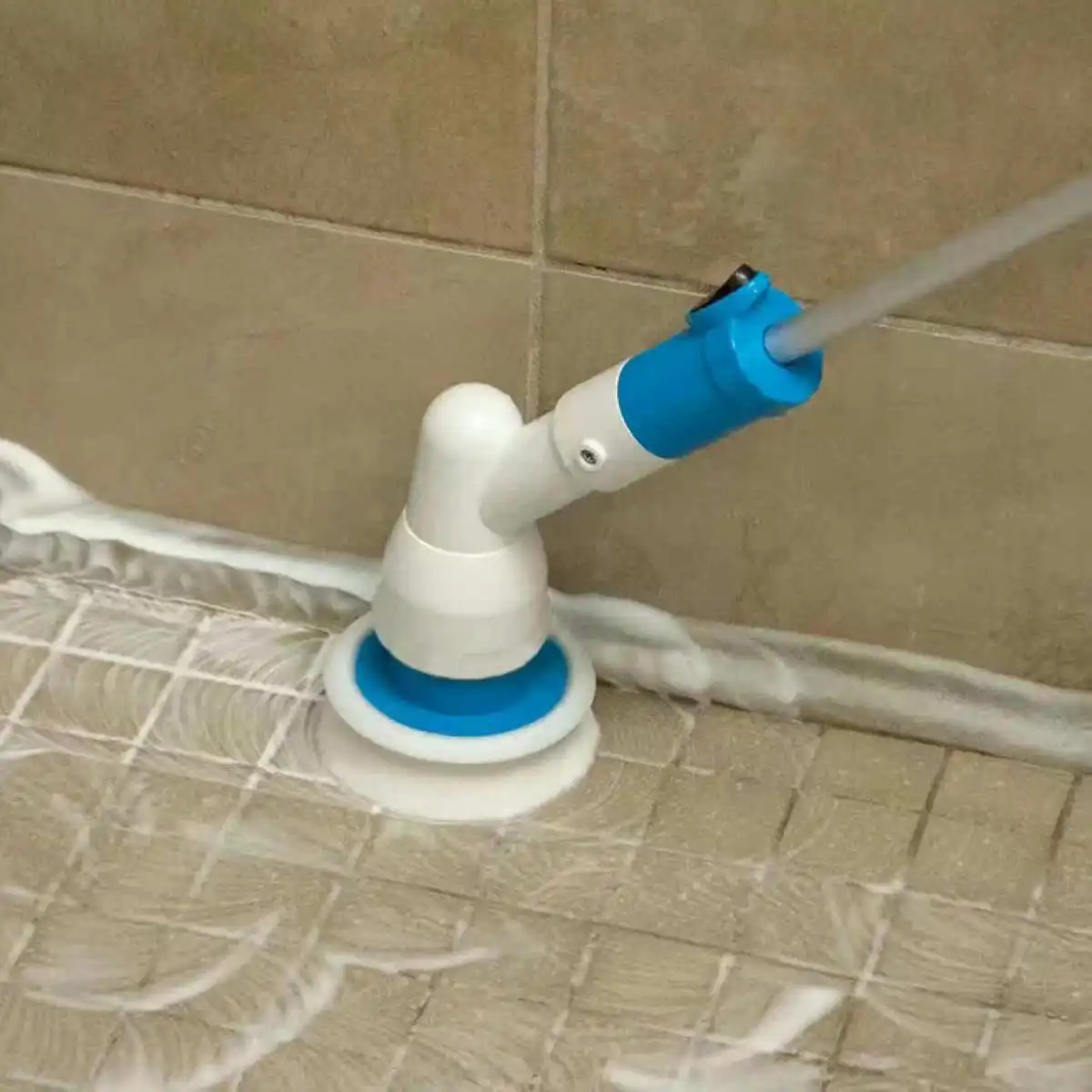 1 set Electric Cordless Toilet Tiles Power Floor Cleaner Brush Mop Scrubber ABS New