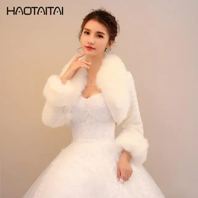 Price Vintage Wedding Accessories White Fashion Wraps Shawl Cloak Cape Jacket Bridal Bolero Winter Coat Stole 2018
