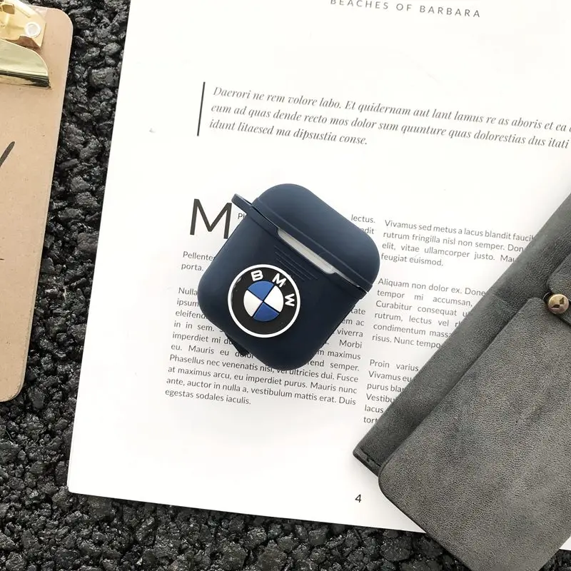 

Car logo Case For Apple AirPods Soft Silicone Charging Earphone Cases for Airpods Protective Cover Shockproof High Quality