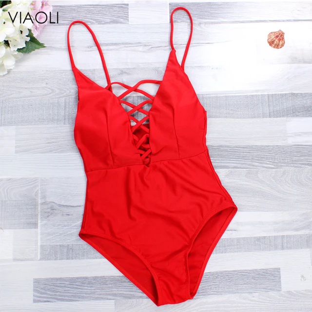 {Excellent|Wonderfull|Very Good|Very Recommended} New  One Piece Red Swimsuit Bandage Swimwear Women Monokini Swimming Suit for Women Sexy Bathing Suit Biquini Lady's Beachwear Discount Price