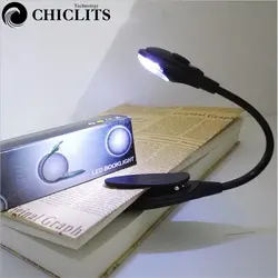 Светодиодный мини-светильник для чтения книг, настольная лампа, портативные гибкие яркие настольные лампы для путешествий, спальни