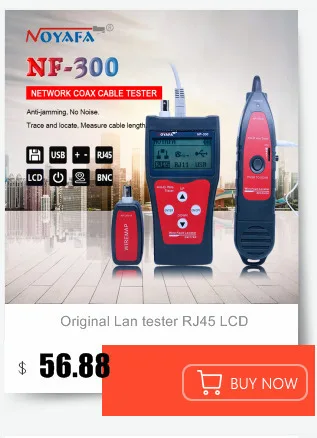 Unique Network monitoring cable tester LCD NF-308 Wire Fault Locator LAN Network Coacial BNC USB RJ45  RJ11 red color NF_308 line toner tracer