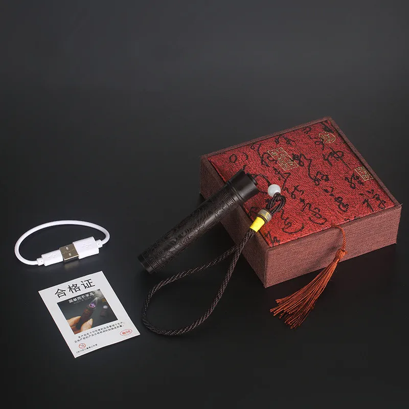Дуга импульса usb сигары цилиндр плазмы ebony ветрозащитная зажигалка с
