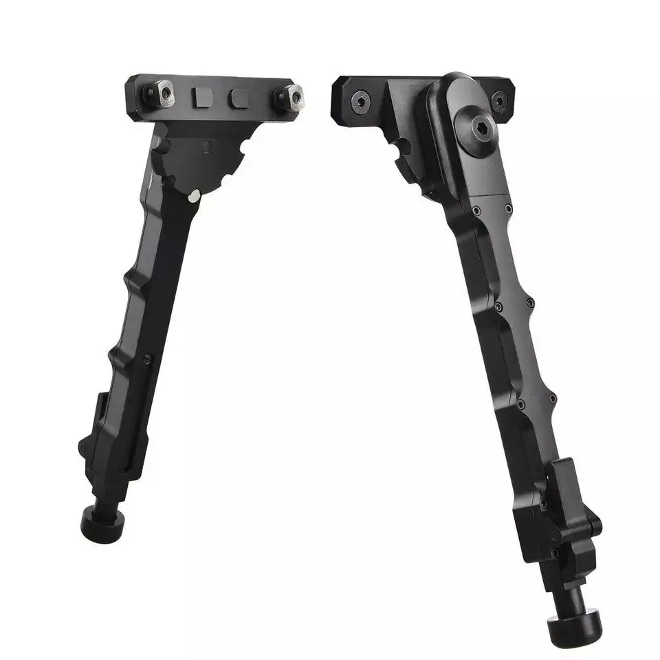 

Tactical Rifle Bipod Riflescope Accessories Mount Adjustable Hunting Tripod Spring Return Split Bipod