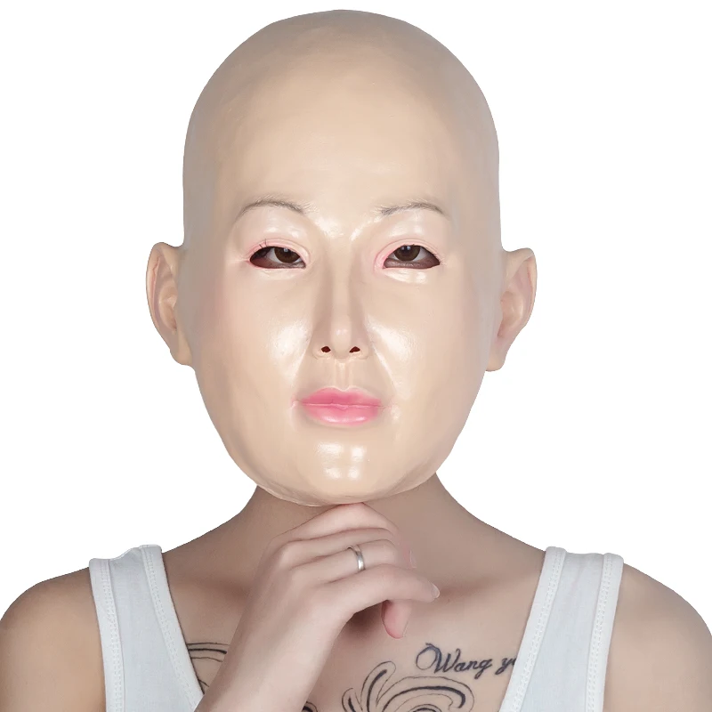 

Cross Dressing Party Masks Rubber Latex Halloween Female Mask Wholesaler Realistic Female Mask Free Shipping