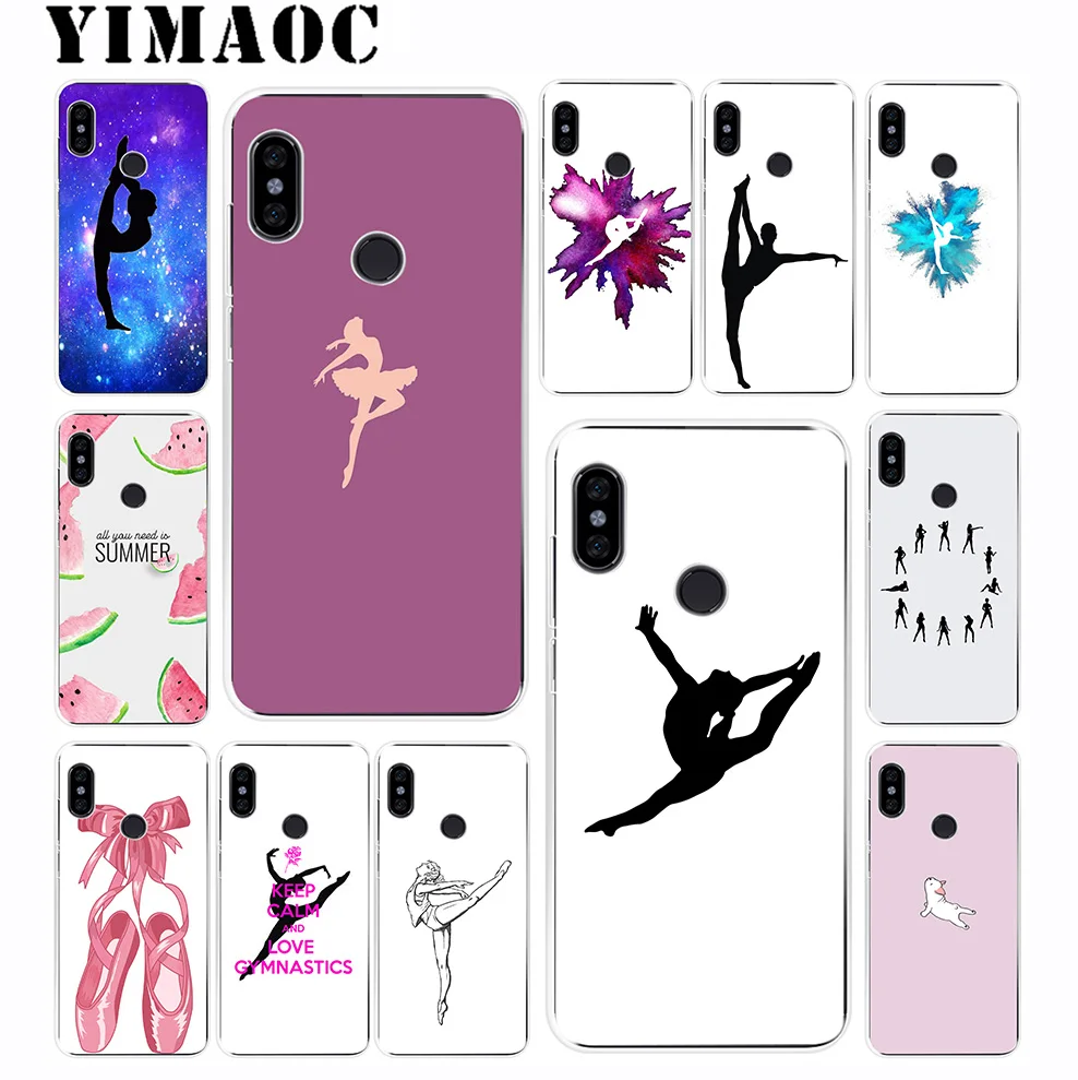 

YIMAOC Gymnastics Silhouette Soft Silicone Case for Xiaomi Redmi 6 6A 5A 5 S2 Puls Note 8 7 6 5 4X 4 4A Pro for Redmi Go