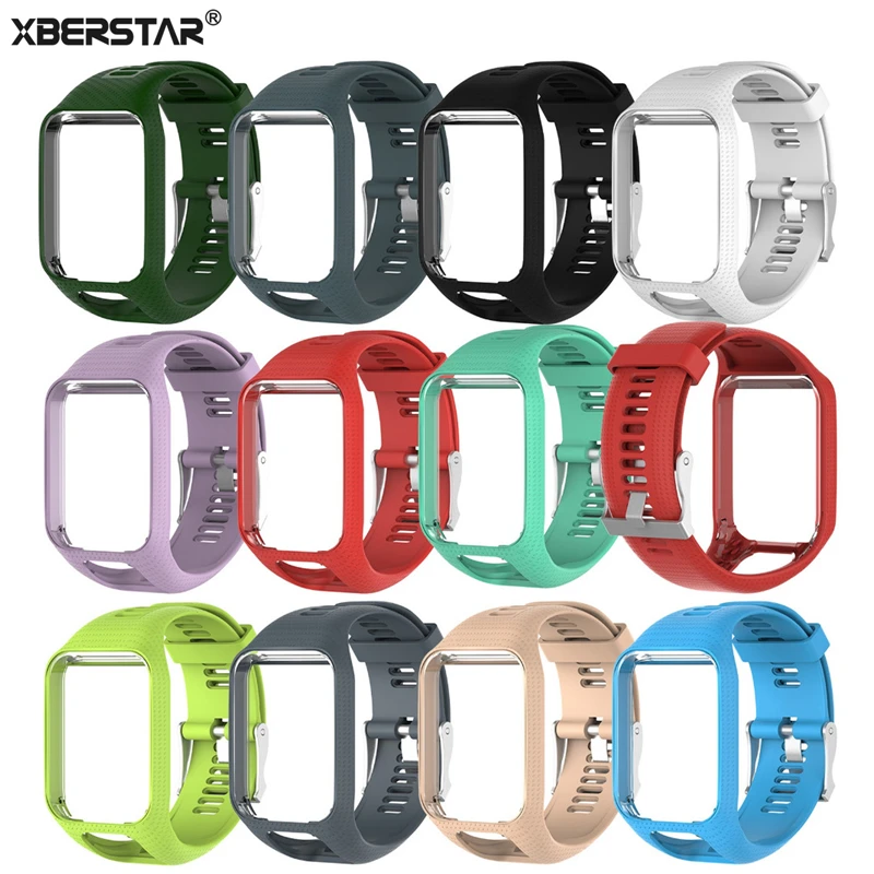 

XBERSTAR TPE Wrist Band Watch Strap For TomTom Runner 2/3 Adventurer/Golfer 2 Spark/Spark 3 Watchbands Strap GPS Watch New Hot