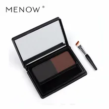 M. n Menow двухцветная кисть для бровей, пояс для бровей, водостойкая, натуральная, стерео,, Косметика для макияжа E15006