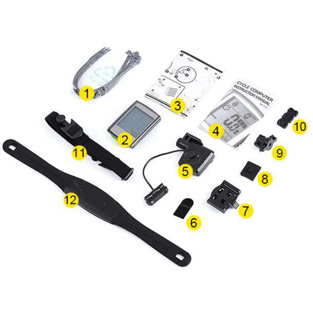 Kaufen Wireless Fahrrad Computer Fahrrad Kilometerzähler LCD Display 3 in 1 Radfahren Computer Mit Cadence Herz Rate Monitor