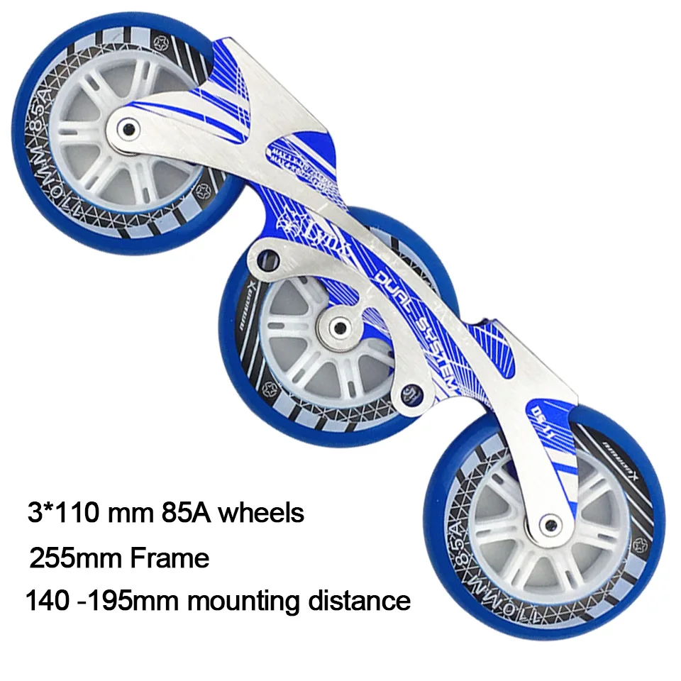 3*110 мм скоростной Встроенный скейт базовый набор 150-195 мм Dinstance рама ILQ-11 подшипник 85A PU колеса для Powerslide Patines бассейн для катания на коньках