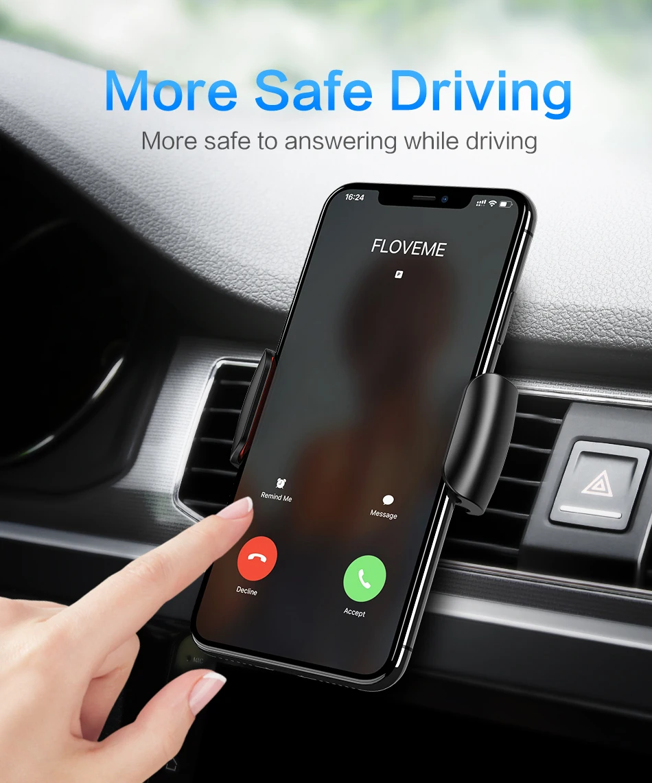 FLOVEME Universal Auto Handy Halter Für Handy Im Auto Air Vent Halterung Ständer Keine Magnetische
