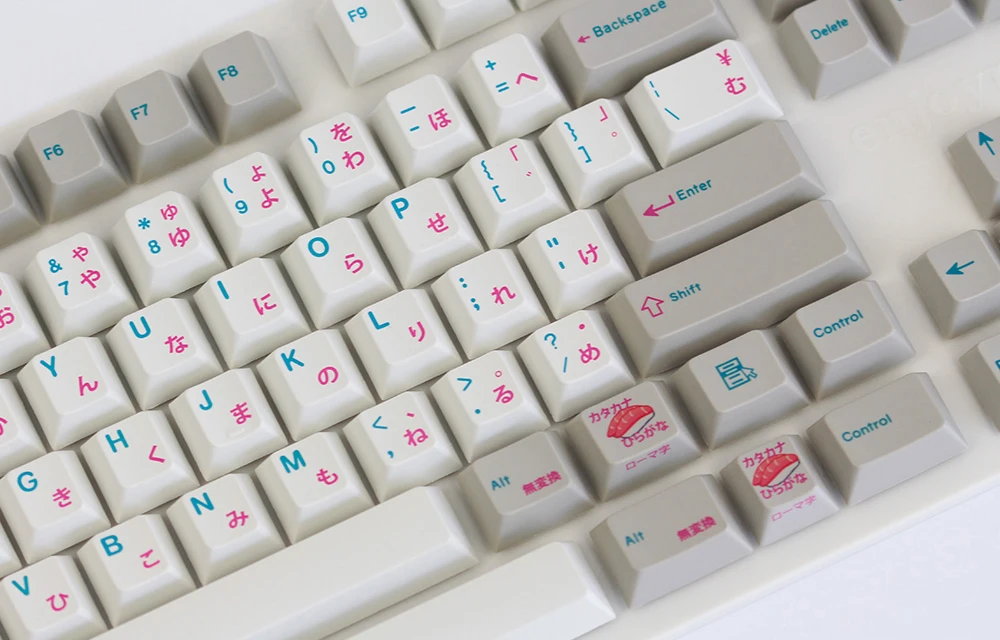 Enjoypbt Японский Суши keycap Вишневый профиль краситель-подложенный 117 клавиш для cherry mx Переключатель механическая клавиатура