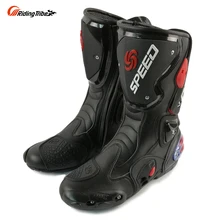 Мотоциклетные ботинки для верховой езды Tribe Moto Racing Boot Защитное снаряжение для мотокросса из искусственной кожи высокие ботинки B1001