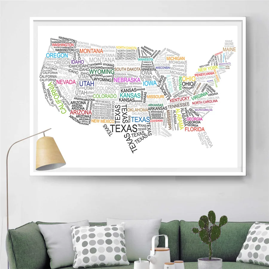 Letras Grandes El Mapa De Estados Unidos Hasta La Fecha Y El