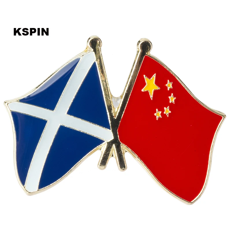 Scotland Chnia Friendship Flag Badge