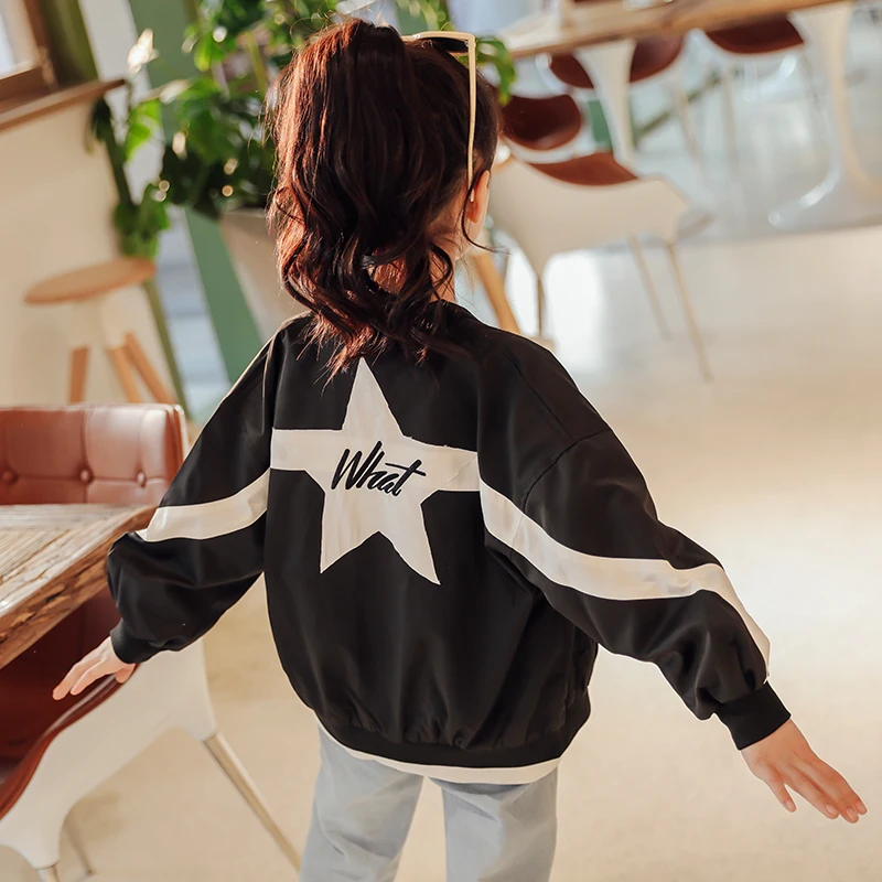 

Jacket Kids Teens Sports Coat For Girls Teenager New Fashion Harem Jackets Children Tops Big Girl Outfits Teen Clothes 10 12 14