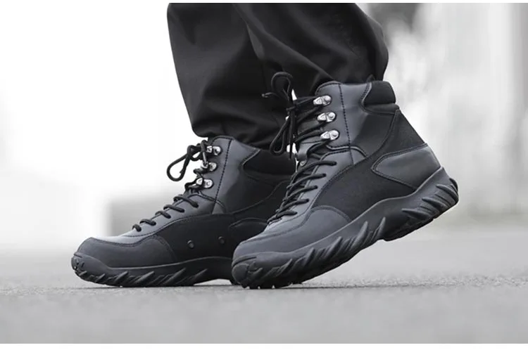 Мужские треккинговые ботинки черный армейские ботинки мужские уличные спортивные треккинговые ботинки носимые водонепроницаемые кроссовки мужские тактические ботинки для пустыни