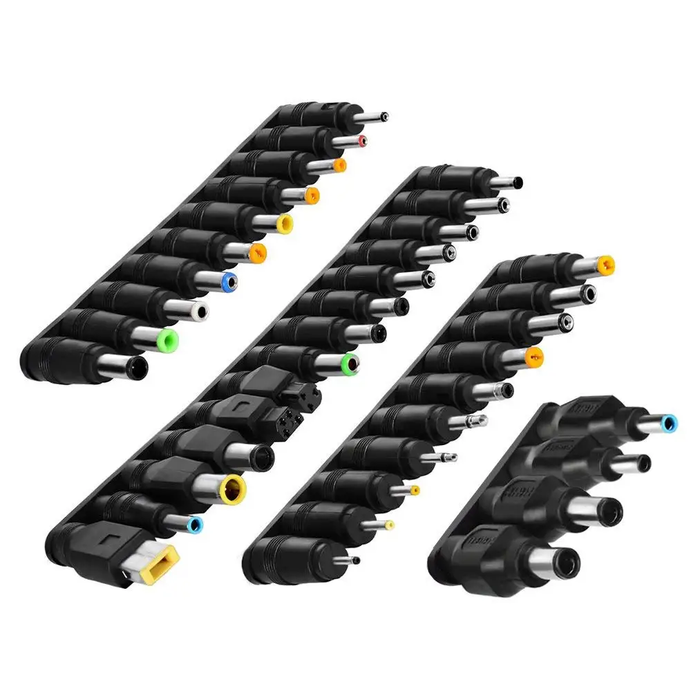 

Laptop DC Power Adapter Kits 38 PCS Universal 5.5 mm x 2.1 mm DC AC Power Adapter Tips Connector for Lenovo Thinkpad, Dell, Sony