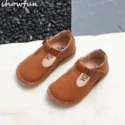 Для маленьких девочек обувь из натуральной кожи с Т-образным ремешком для младенцев Одежда для новорожденных обувь для детей принцессы для