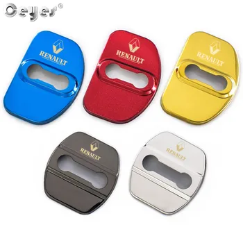 

Ceyes Auto New 3D Design Door Lock Cover Car Styling Case For Renault Megane 2 Scenic Laguna Captur Stainless Steel Accessories