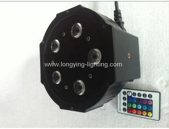 

Free shipping 4pcs/lot Cheap LED Flat Par 5x10w RGBW 4in1 Slim Par Light With Remote Control 5CH/ 9CH