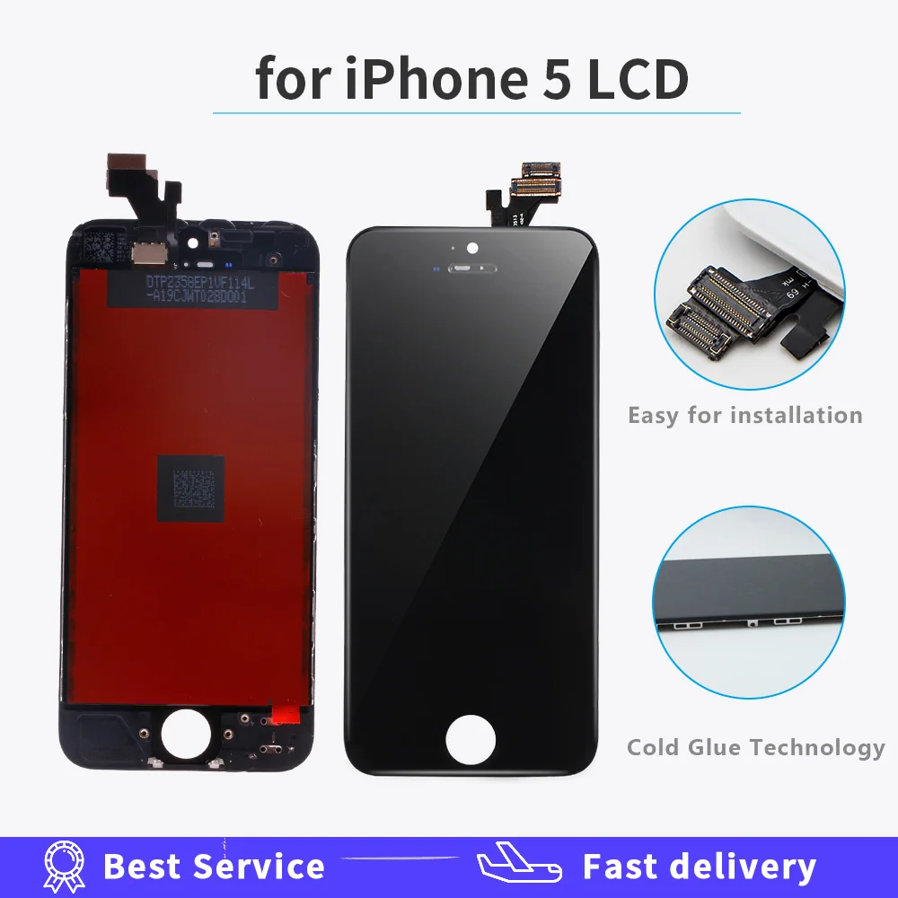 

AAA Quality LCD Display For Iphone 5G Touch Screen For iphone 5 A1428 A1429 A1442 lcd Replacement OEM Digitizer Assembly Screen