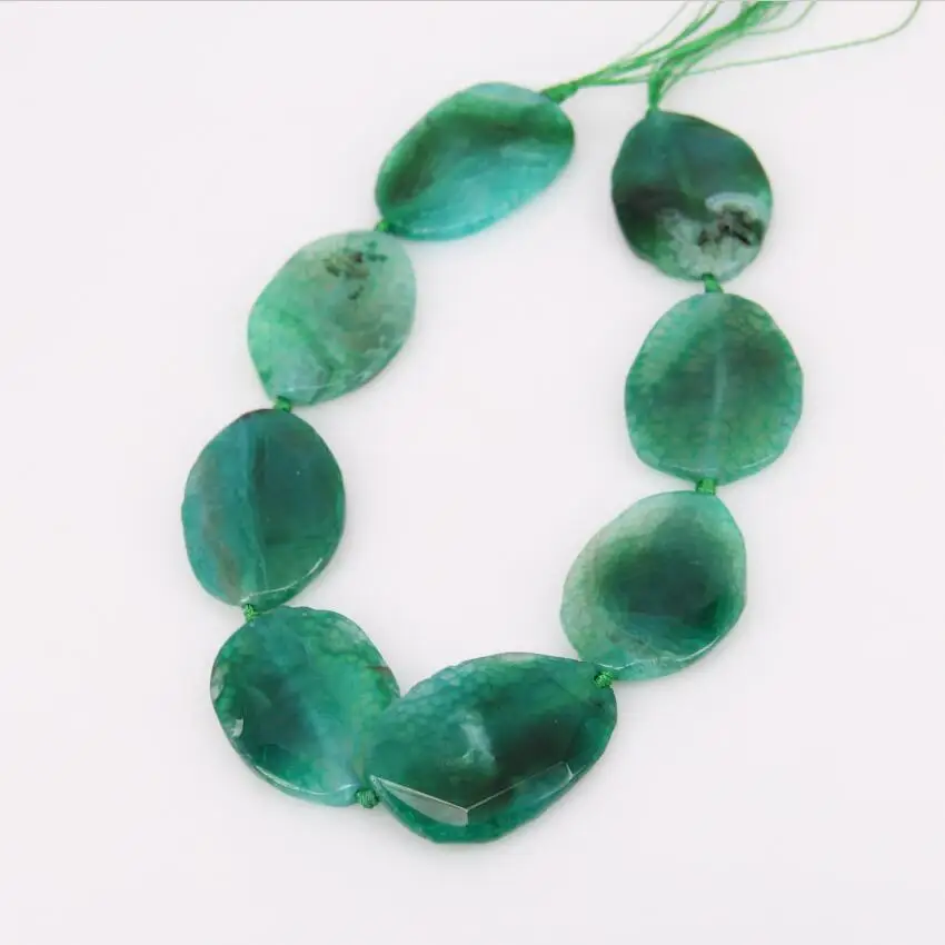 Large Green Raw Achate Stones Cut Slab Beads Making ...