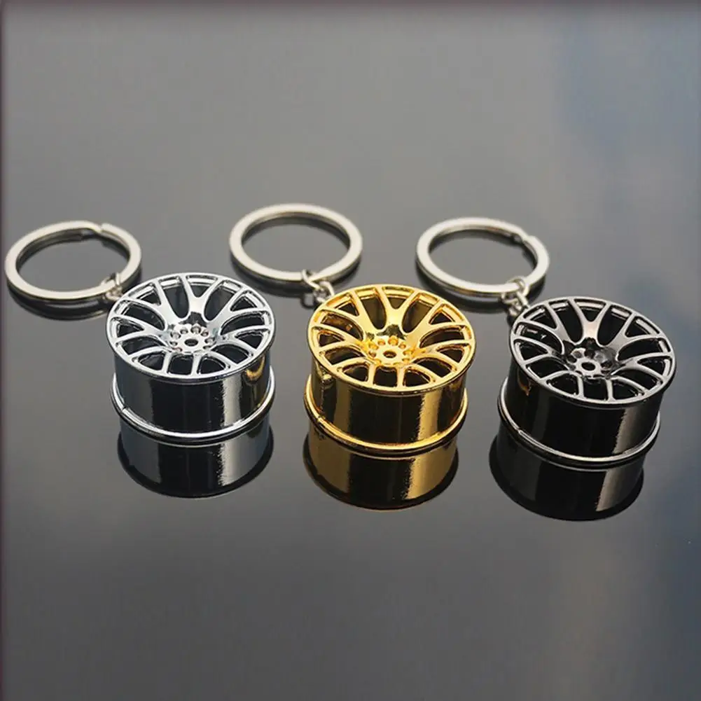 

Car Parts Key Chain Motor Hub Valve Piston Engine Rotate Keyring