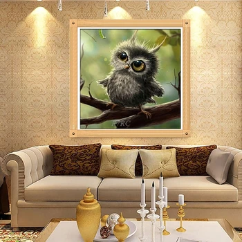 

DIY 5D Diamond Owl Embroidery Painting Rhinestone Cross Stitch Craft MAR14_15