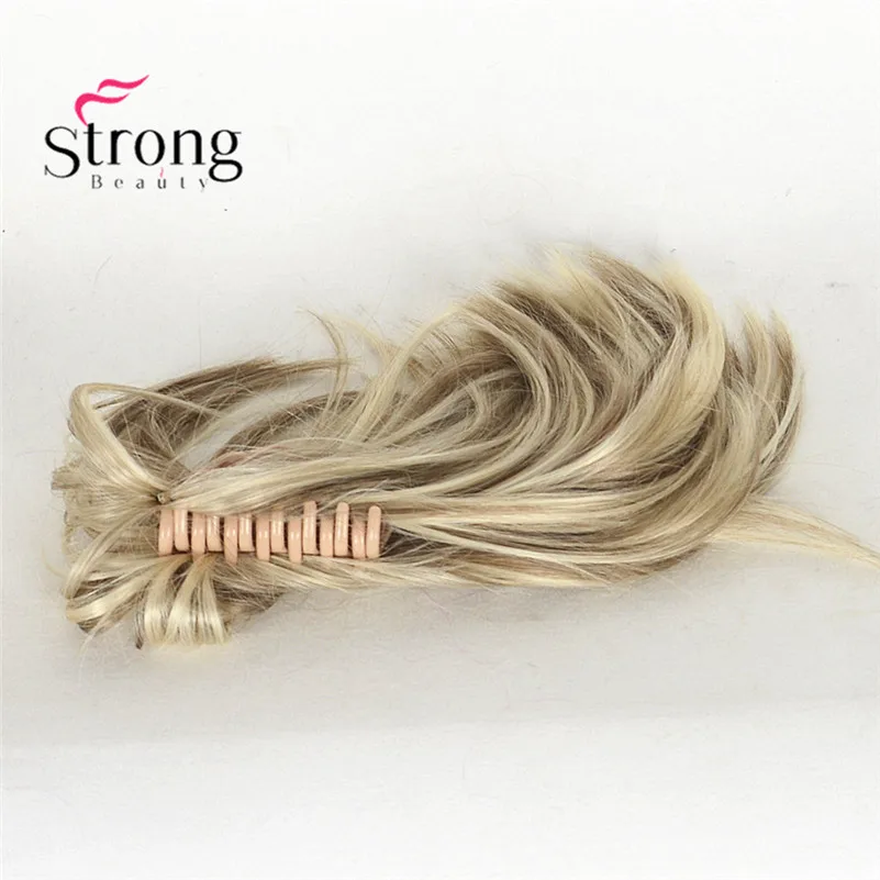 Women's Ladies Girls Synthetic short Curly Amazing shape Claw Clip Ponytail Pony Tail Hair Extension COLOUR CHOICES