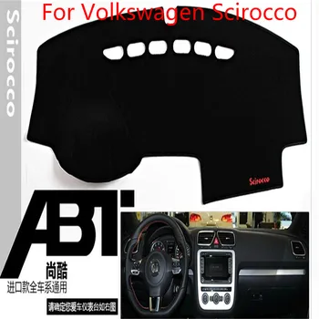 

High quality Console Avoid light pad dashboard protection pad ,Embroidery section For Volkswagen Scirocco Car-styling
