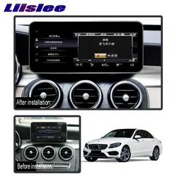 Liislee 10,25 "Android для Mercedes Benz C Class W205 2015 ~ 2017 сенсорный экран gps навигации радио стерео тире мультимедийный плеер