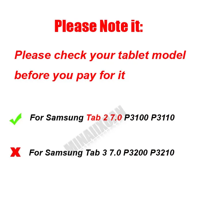 Чехол-книжка из искусственной кожи для samsung Galaxy Tab2 Tab 2 7,0 " P3100 P3110 P3108 планшет+ пленка для экрана