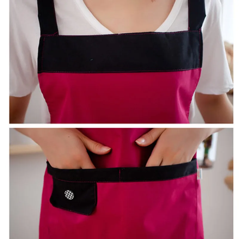 Kitchen chef aprons anti-oil pollution restaurant bib sleeveless cooking aprons hotels waiter work apron women men free shipping