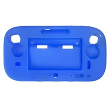 10pcs a lot Silicone Case Skin Protective Cover shell for Wii for U Gamepad protector (Full Body)