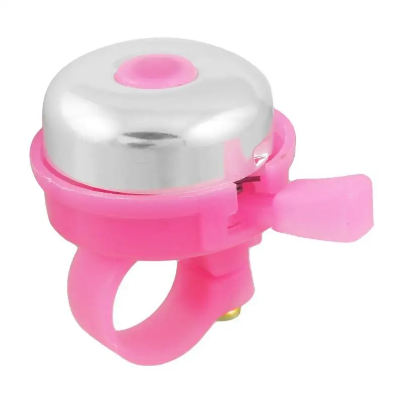 TOP!-Bike Bicycle Bell Ring Round Pink Silver Tone Plastic Metal Sound Alarm | Спорт и развлечения