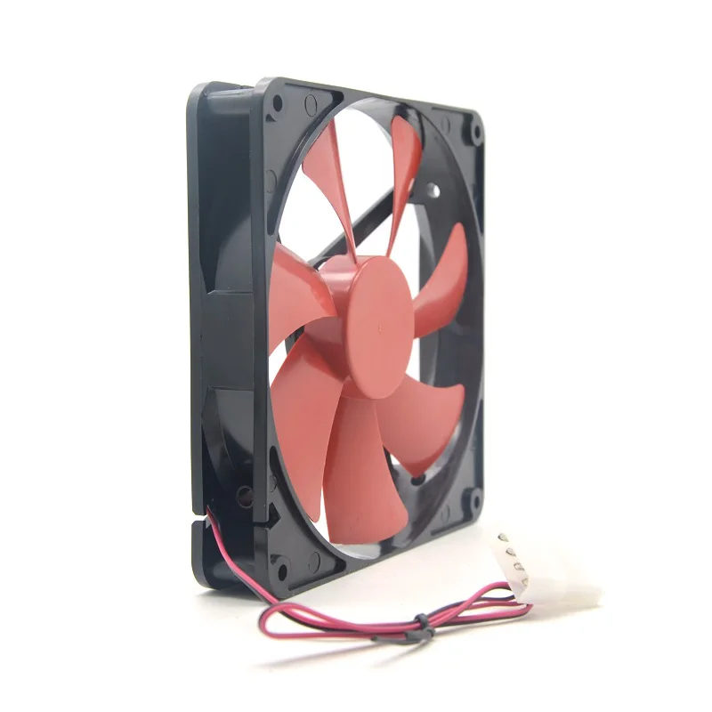 140mm silenzioso PC Computer Cooler 14cm ventola di raffreddamento DC 12V 4D plug,140X140X25mm 1150RPM