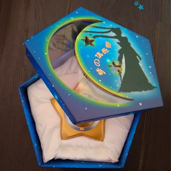 Высокое качество Сейлор Мун лунный свет память медальон-звезда Звездное небо обновленная музыкальная шкатулка косплей подарок новинка