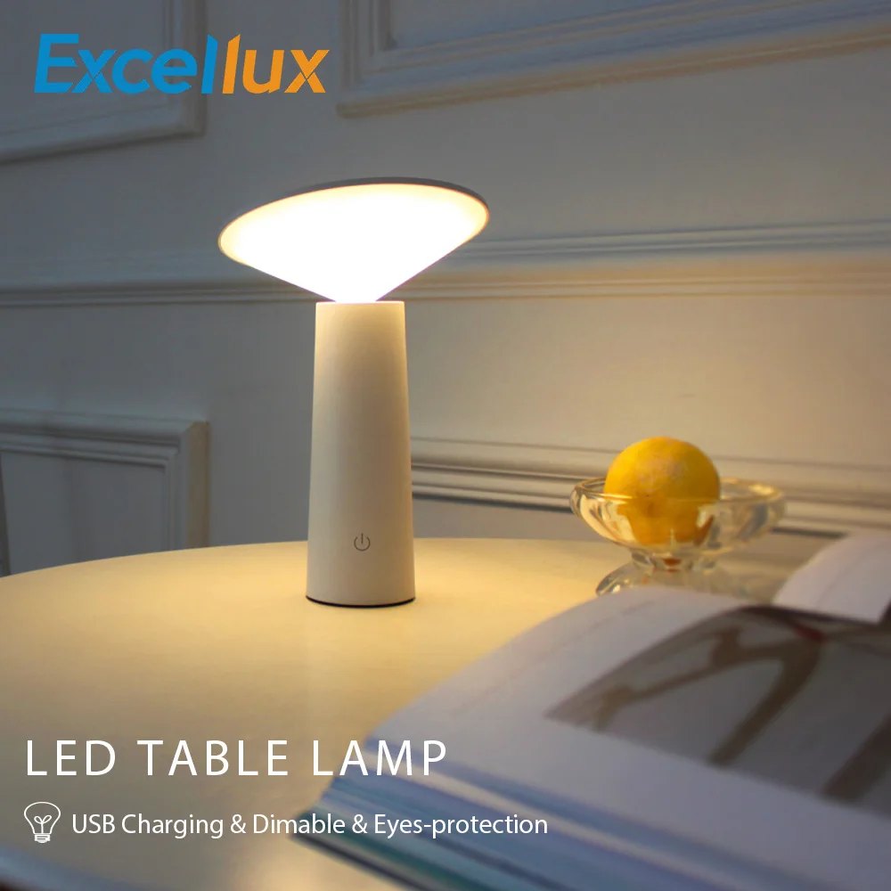 

Creative Rotatable Table Lamp USB Rechargeable 4W LED Hand Sensor Dimming Bedroom Desk Lamp Eye Protection Reading Light 3 Modes