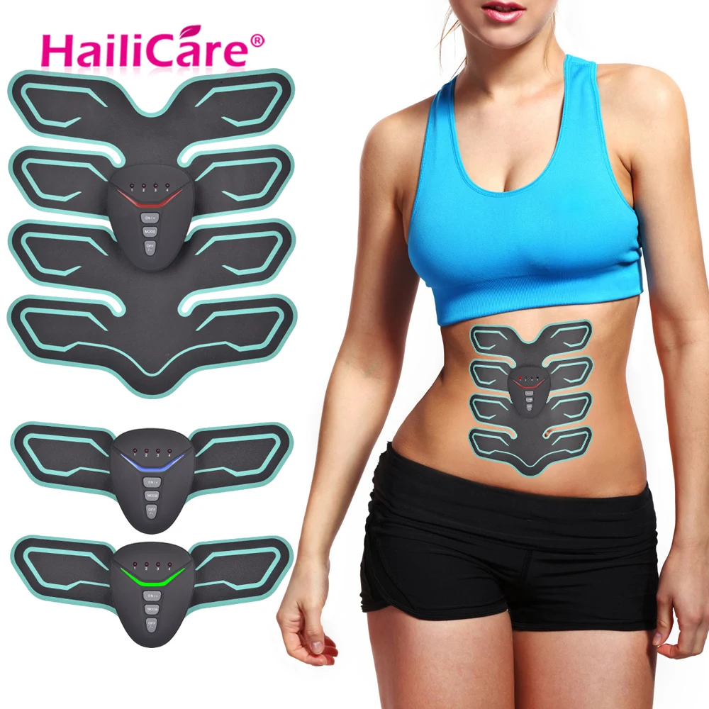 Goede Body Massage Spierstimulator Abdominale Afslanken Exerciser Smart Draadloze Elektronische EMS Trainer ABS Thuis Gewichtsverlies Machine